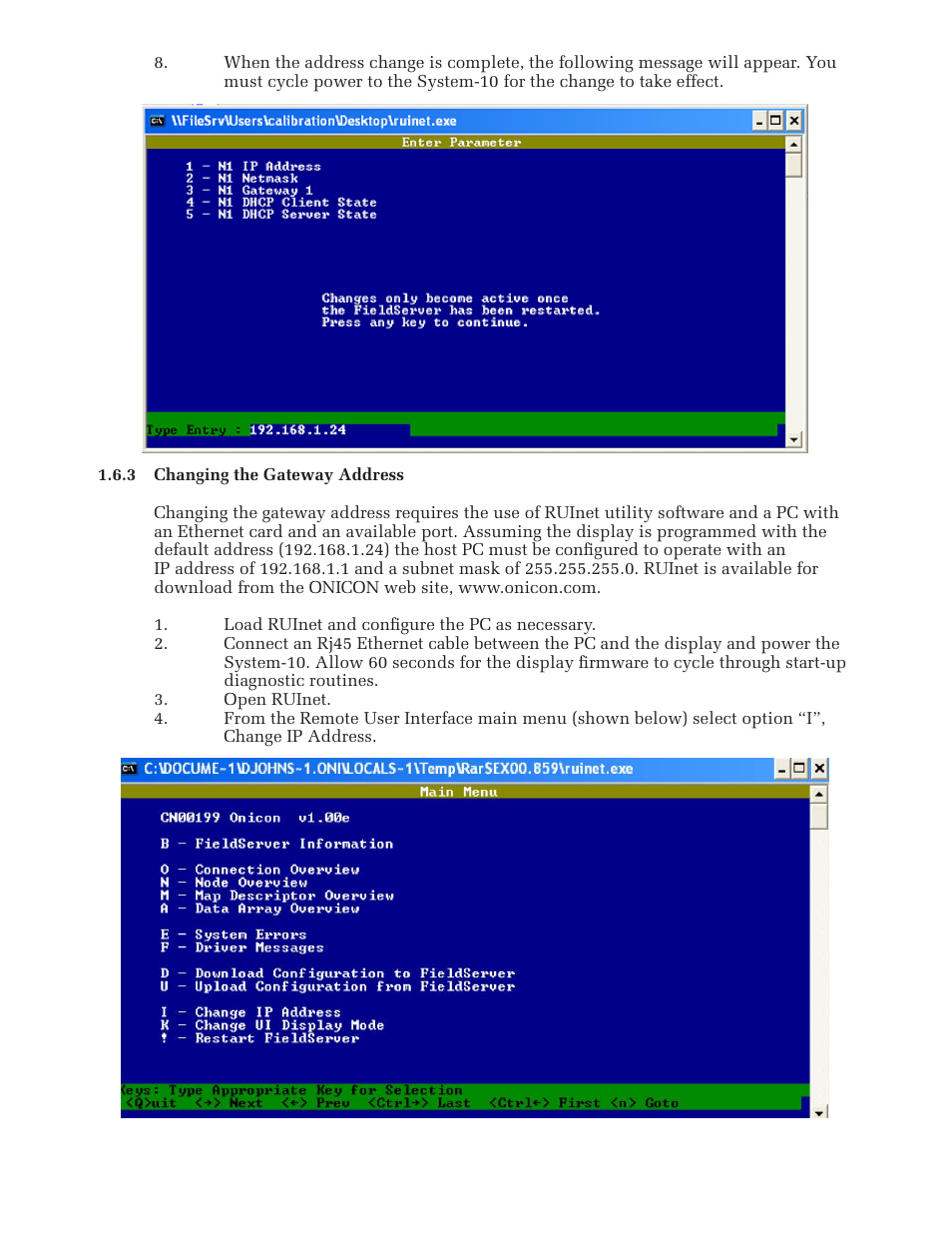 ONICON System-10 BACnet User Manual | Page 16 / 27