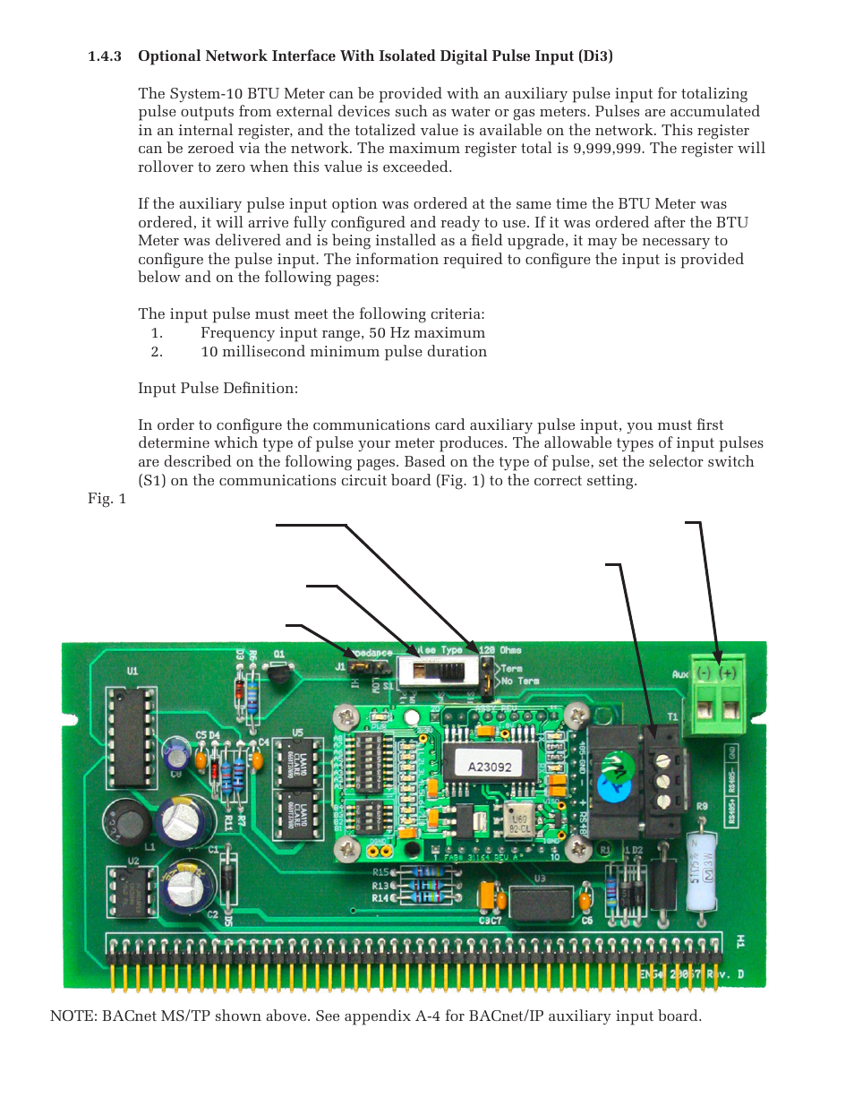 ONICON System-10 BACnet User Manual | Page 8 / 27