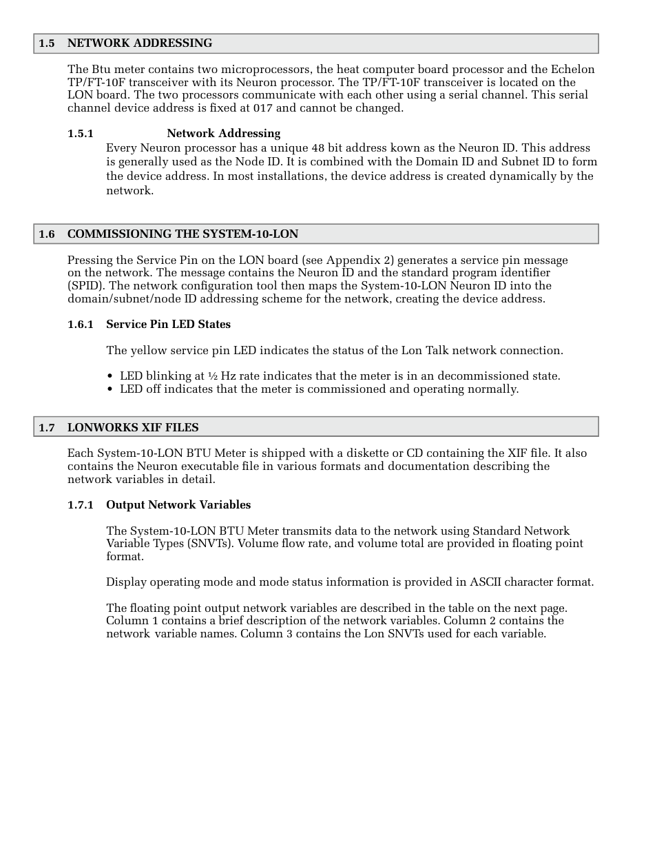 ONICON System-10 LonWorks User Manual | Page 10 / 21