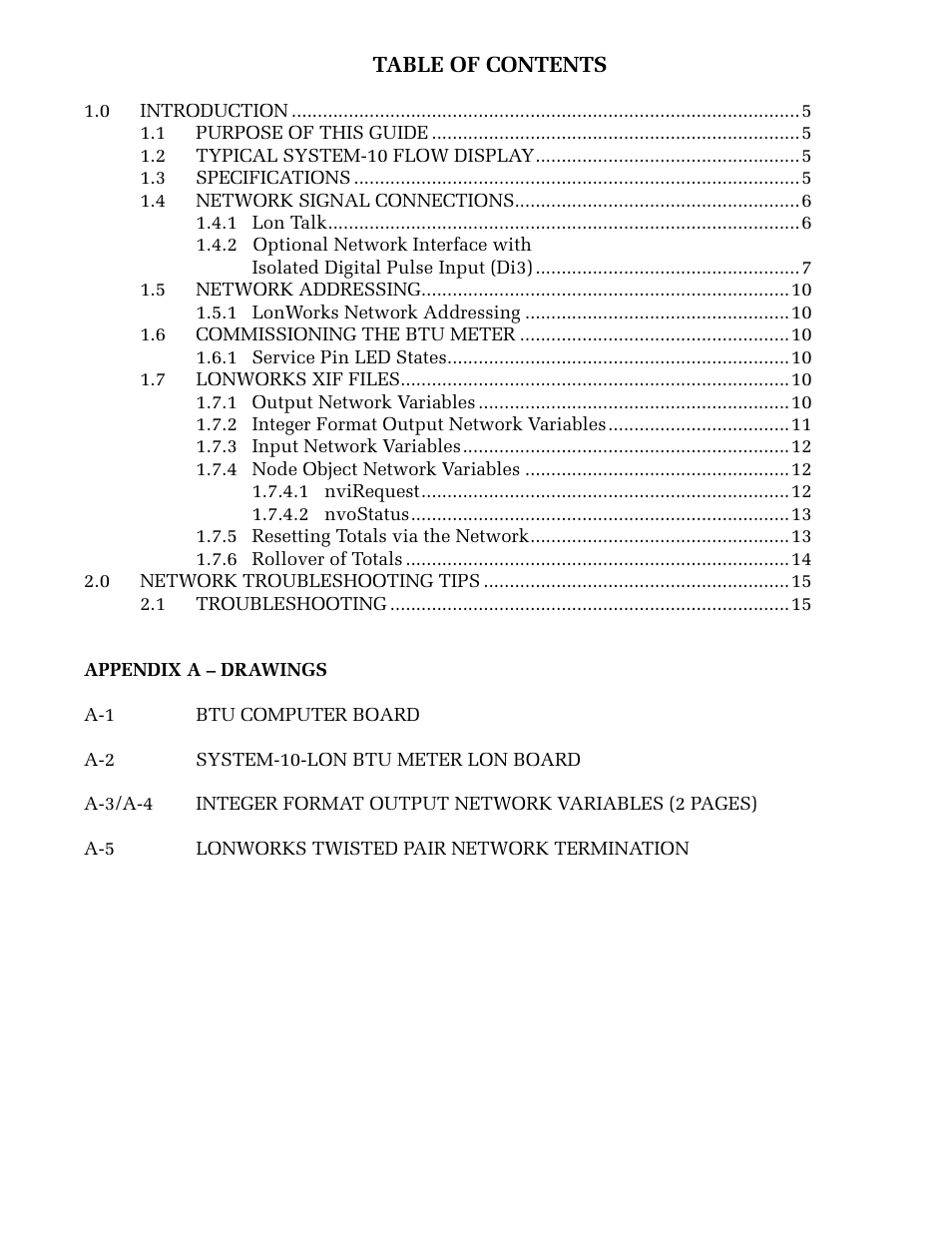 ONICON System-10 LonWorks User Manual | Page 3 / 21