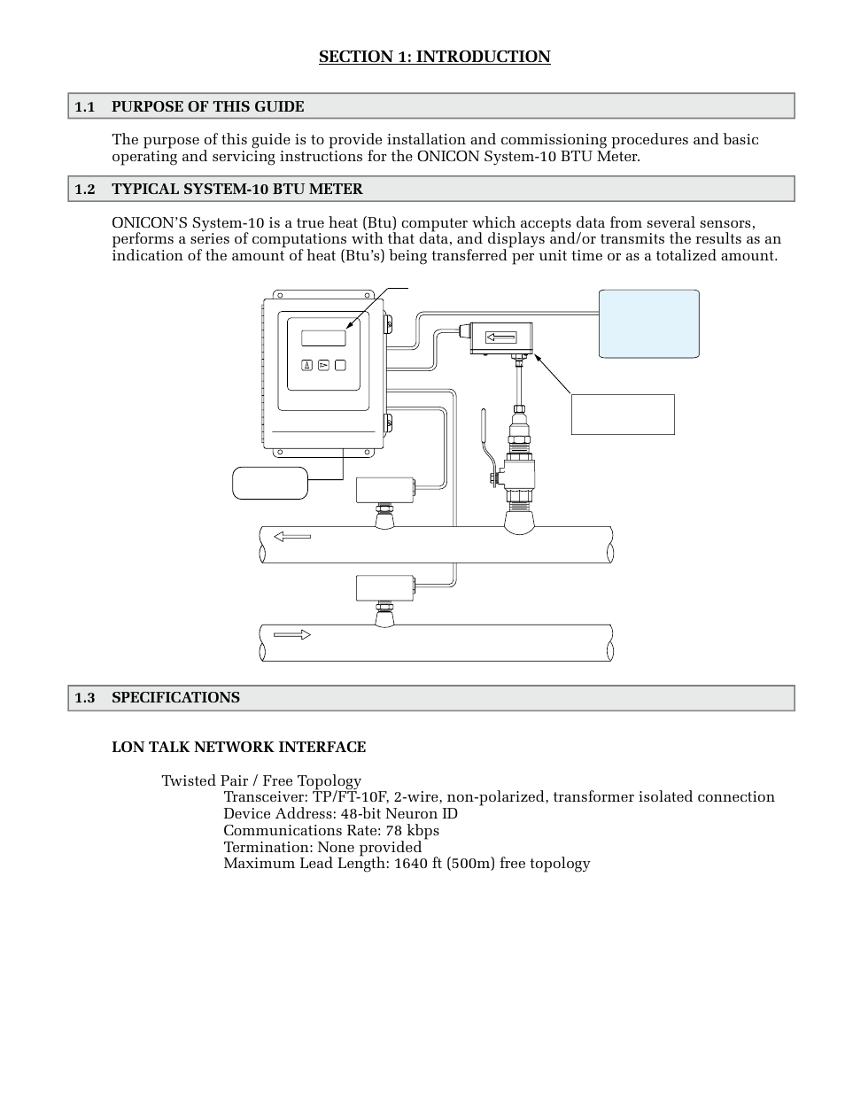 ONICON System-10 LonWorks User Manual | Page 5 / 21