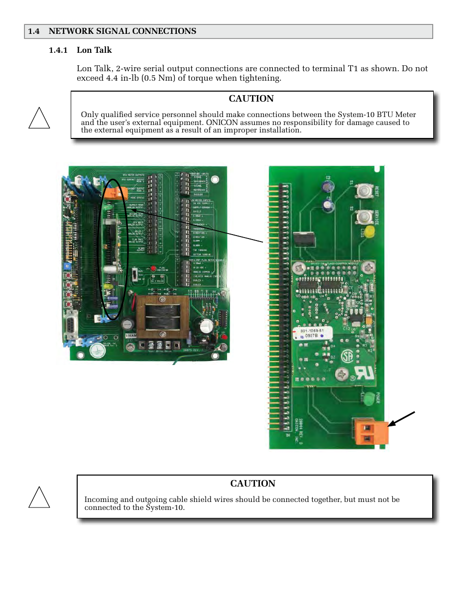 ONICON System-10 LonWorks User Manual | Page 6 / 21