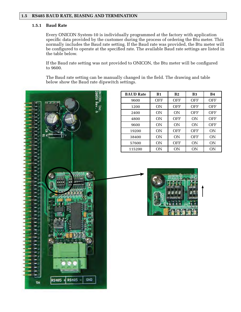 ONICON System-10 MODBUS User Manual | Page 11 / 35