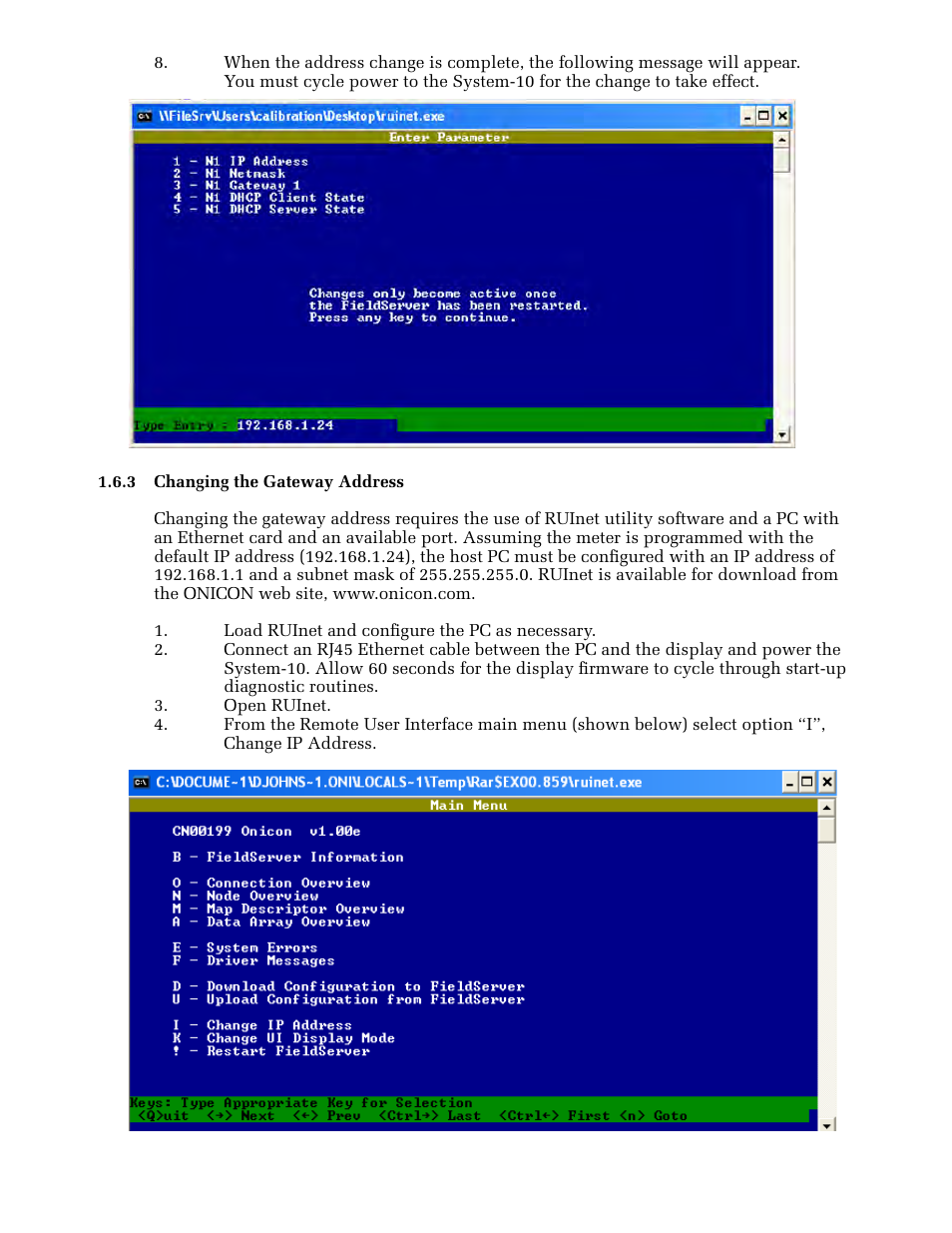 ONICON System-10 MODBUS User Manual | Page 16 / 35