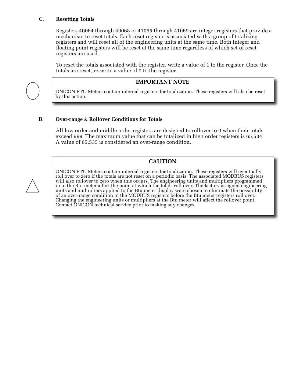 ONICON System-10 MODBUS User Manual | Page 27 / 35