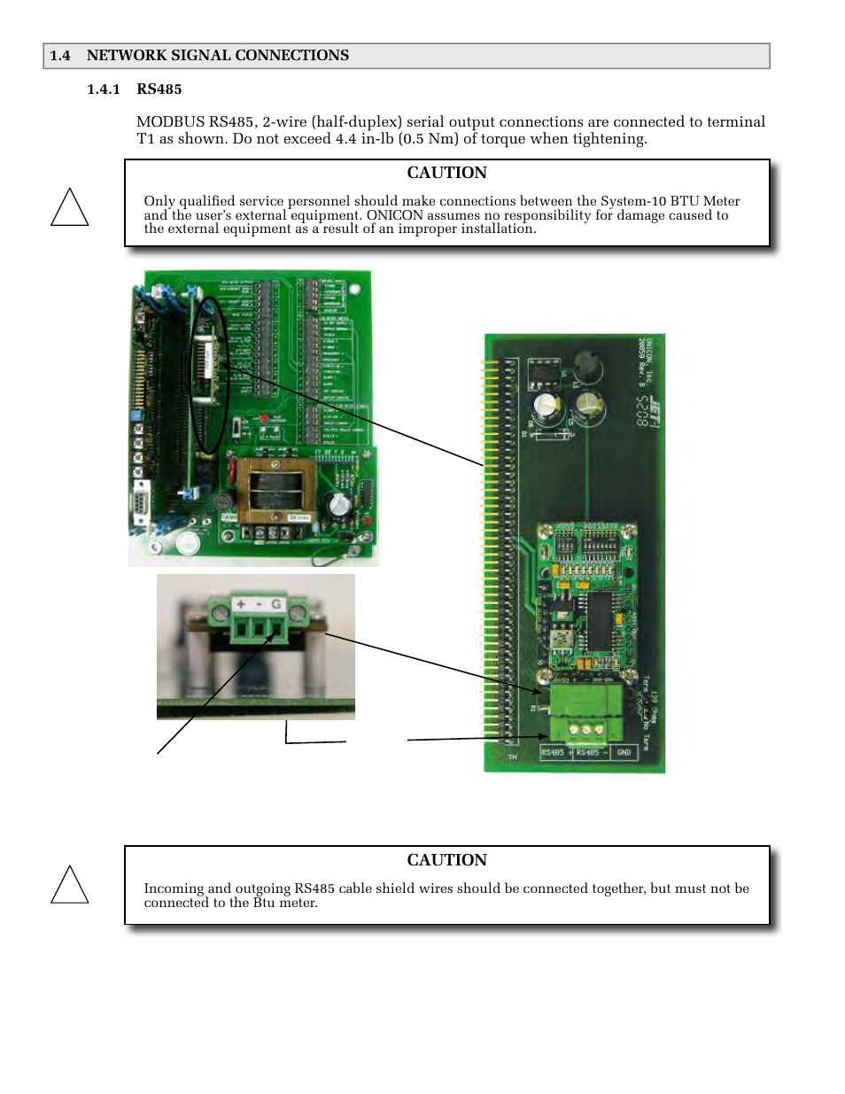 ONICON System-10 MODBUS User Manual | Page 6 / 35