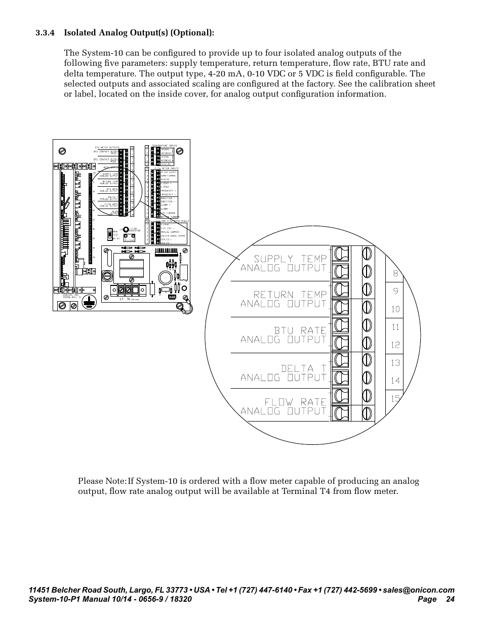 ONICON System-10 P1 User Manual | Page 24 / 67