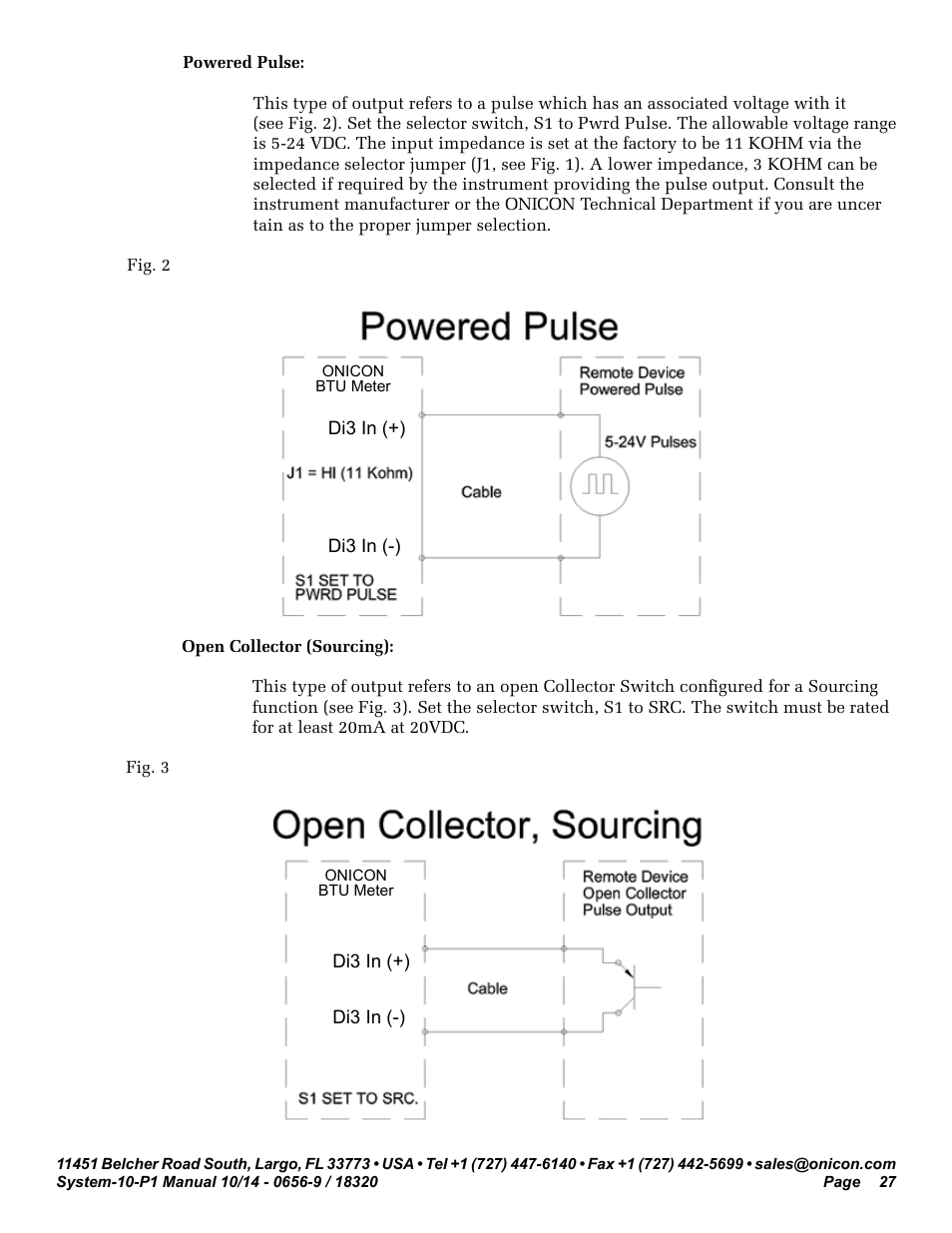 ONICON System-10 P1 User Manual | Page 27 / 67