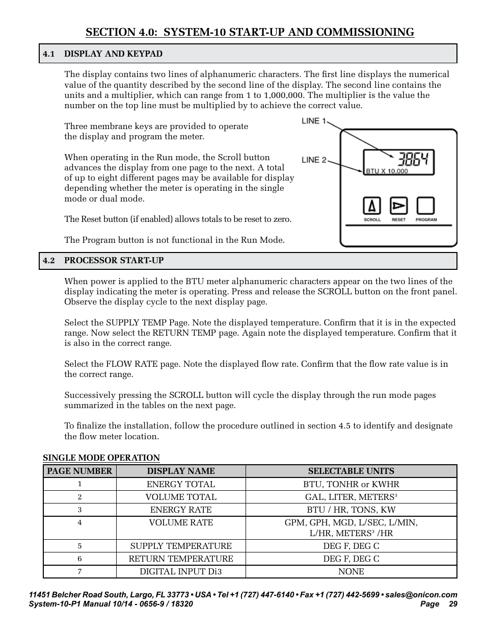 ONICON System-10 P1 User Manual | Page 29 / 67