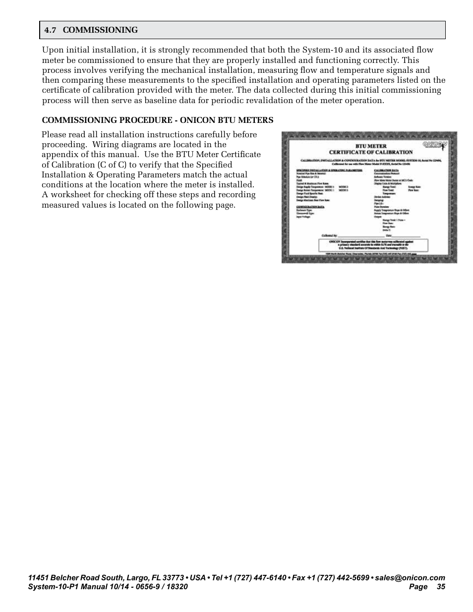 ONICON System-10 P1 User Manual | Page 35 / 67