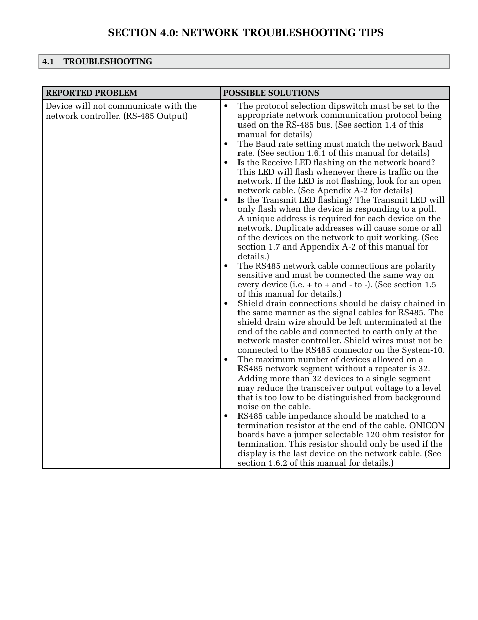 ONICON System-10 Dualnet User Manual | Page 27 / 32