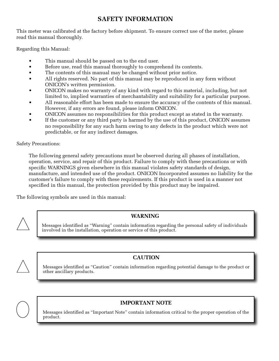 ONICON System-30 BTU User Manual | Page 2 / 31