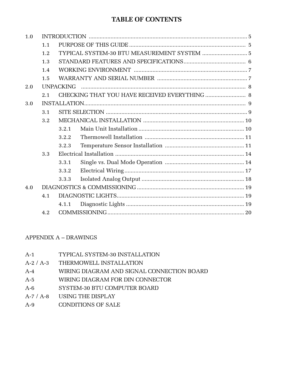 ONICON System-30 BTU User Manual | Page 3 / 31