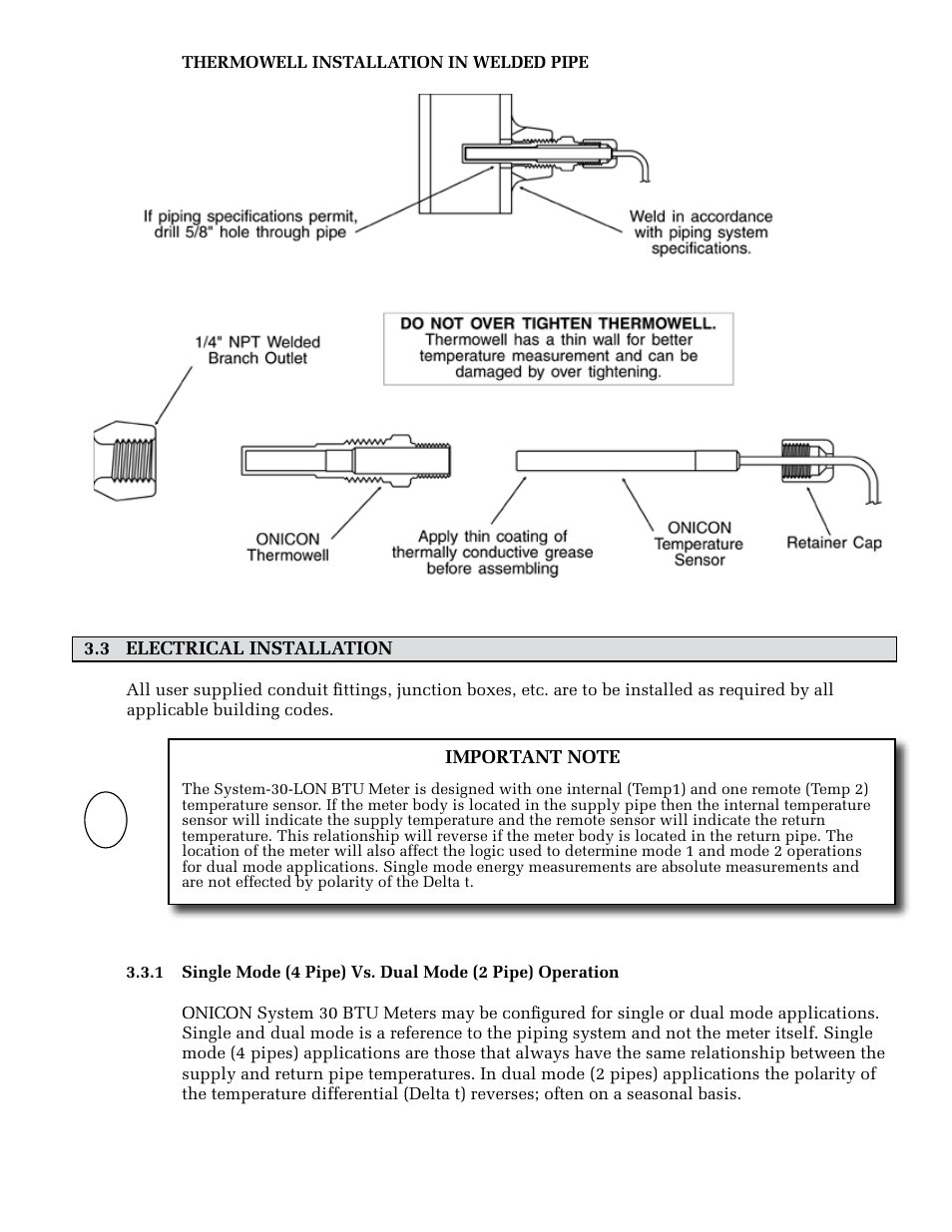 ONICON System-30 LonWorks BTU User Manual | Page 13 / 37