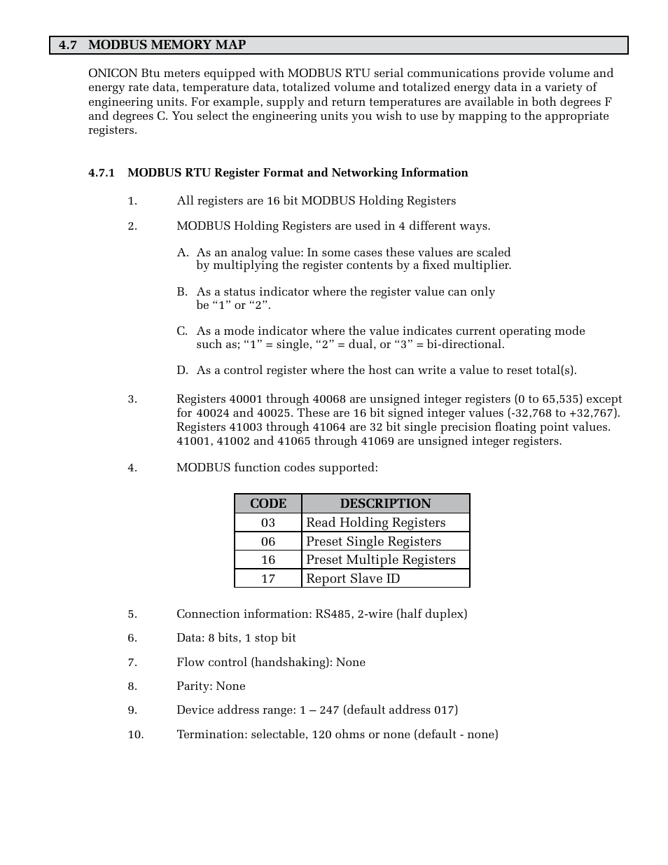 ONICON System-30 MODBUS BTU User Manual | Page 28 / 46
