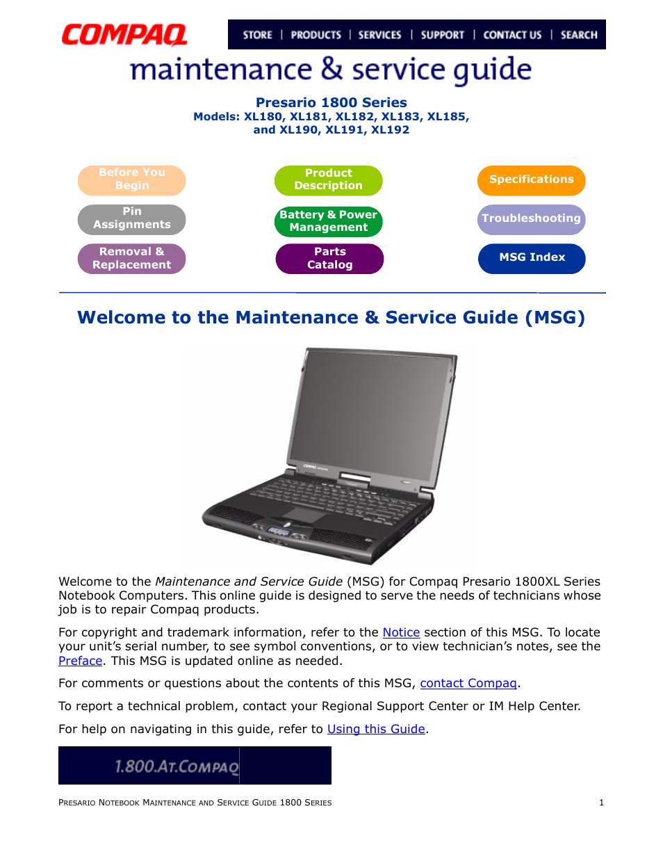 Compaq XL183 User Manual | 127 pages