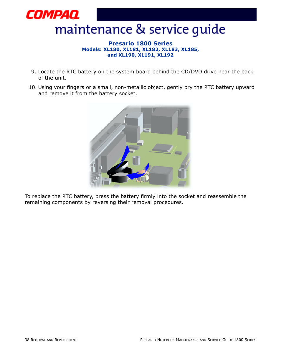 Presario 1800 series | Compaq XL183 User Manual | Page 107 / 127