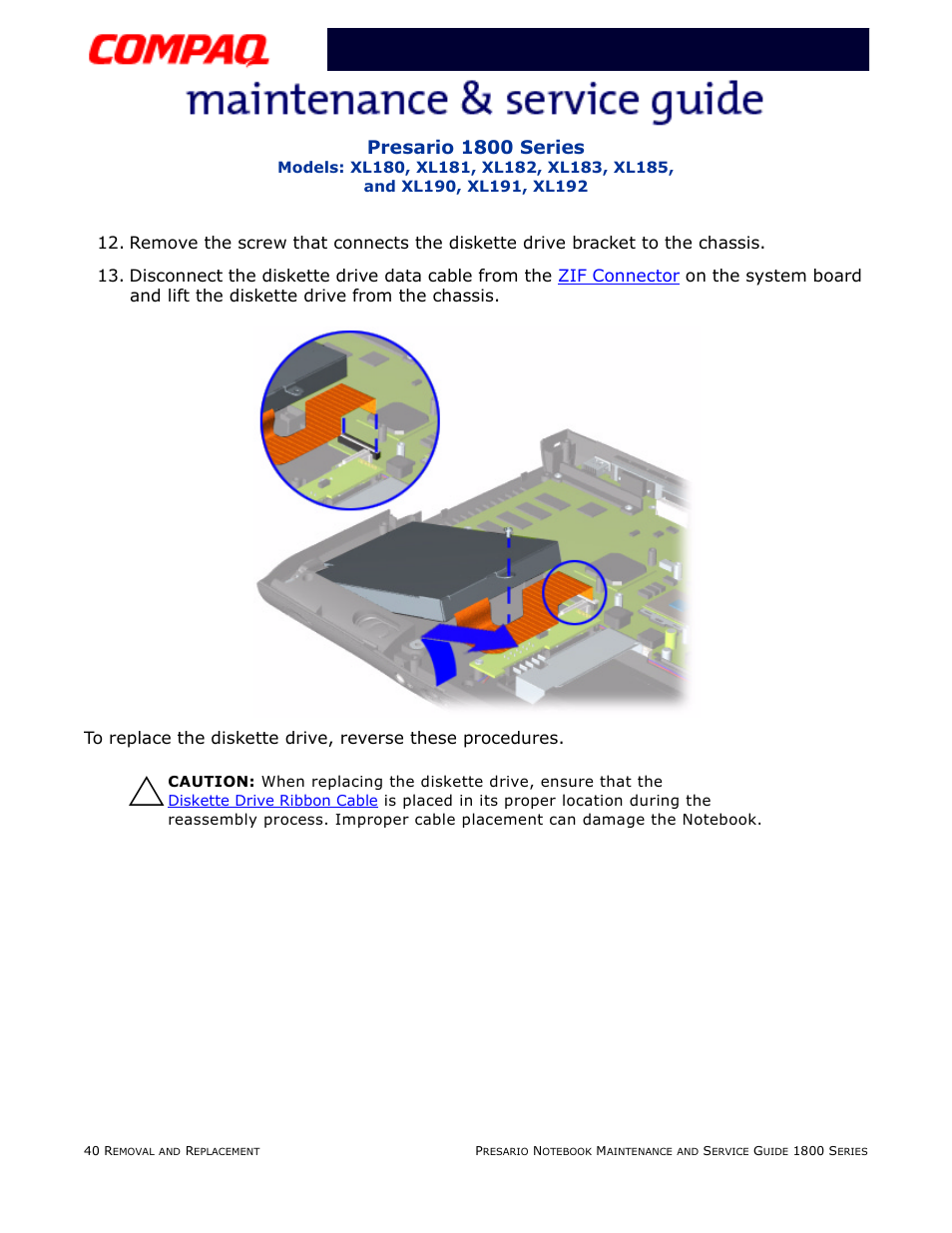 Presario 1800 series | Compaq XL183 User Manual | Page 109 / 127