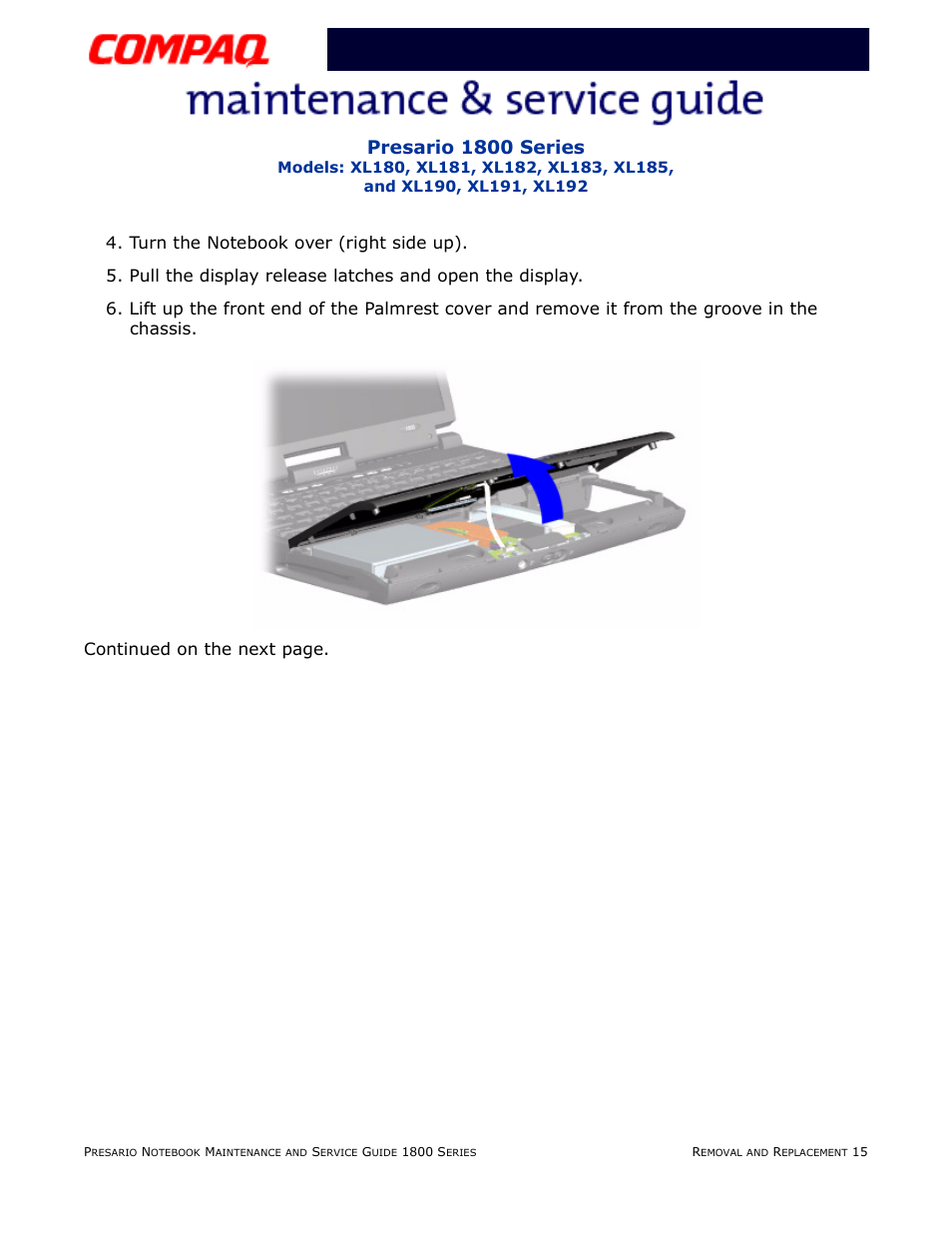 Presario 1800 series | Compaq XL183 User Manual | Page 84 / 127