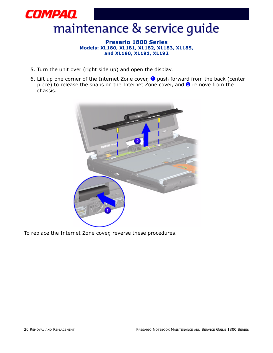 Presario 1800 series | Compaq XL183 User Manual | Page 89 / 127