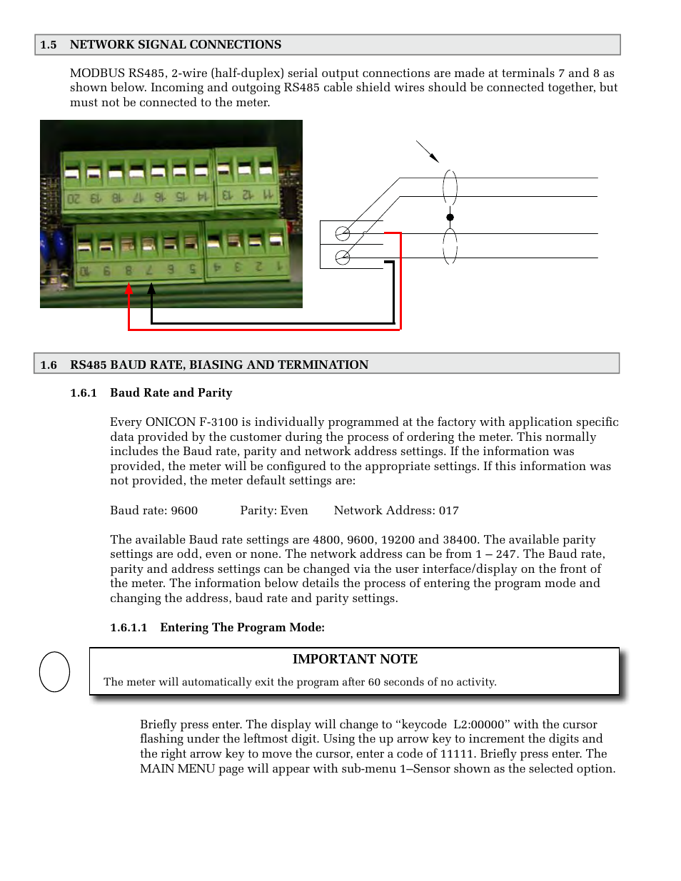 Shields outgoing cable incoming cable | ONICON F-3100 MOD User Manual | Page 7 / 12