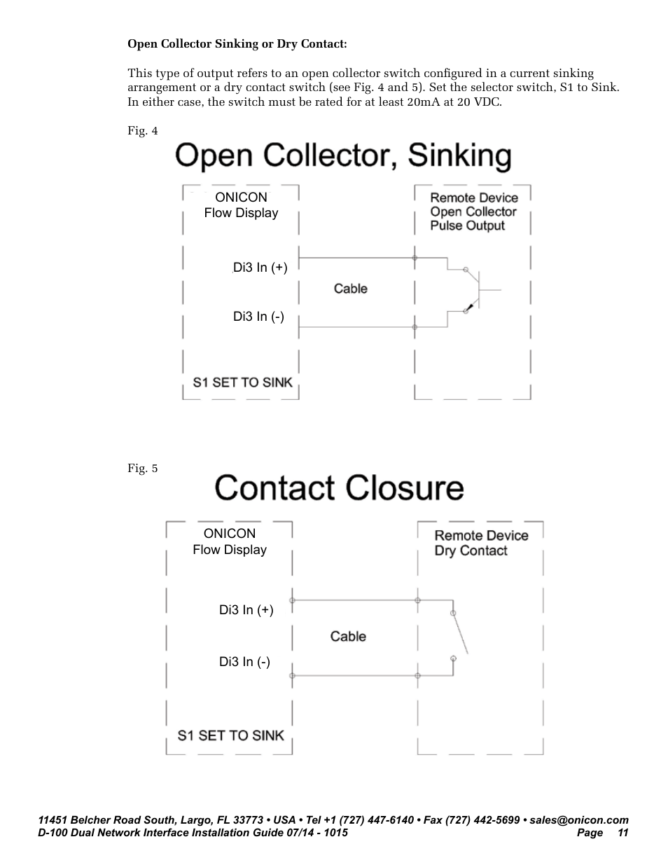 ONICON D-100 Dualnet User Manual | Page 11 / 32