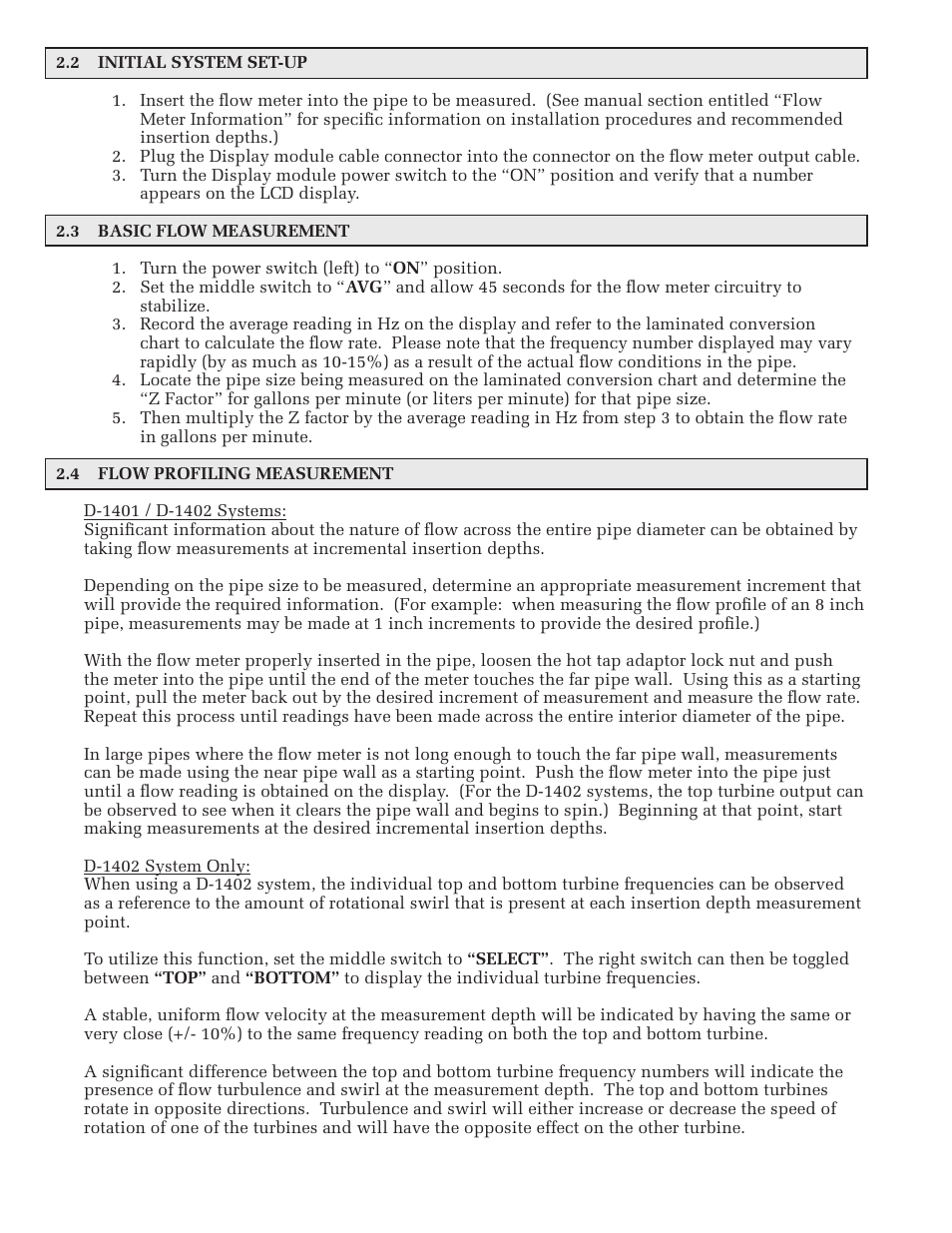 ONICON D-1400 User Manual | Page 8 / 29