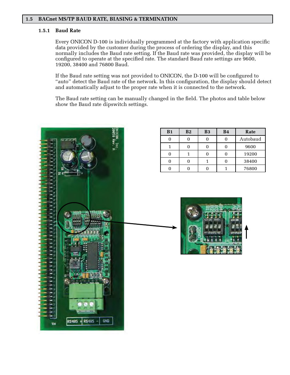 ONICON D-100 BACnet User Manual | Page 11 / 29