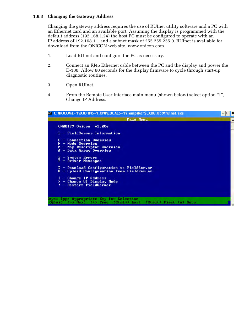 ONICON D-100 BACnet User Manual | Page 17 / 29