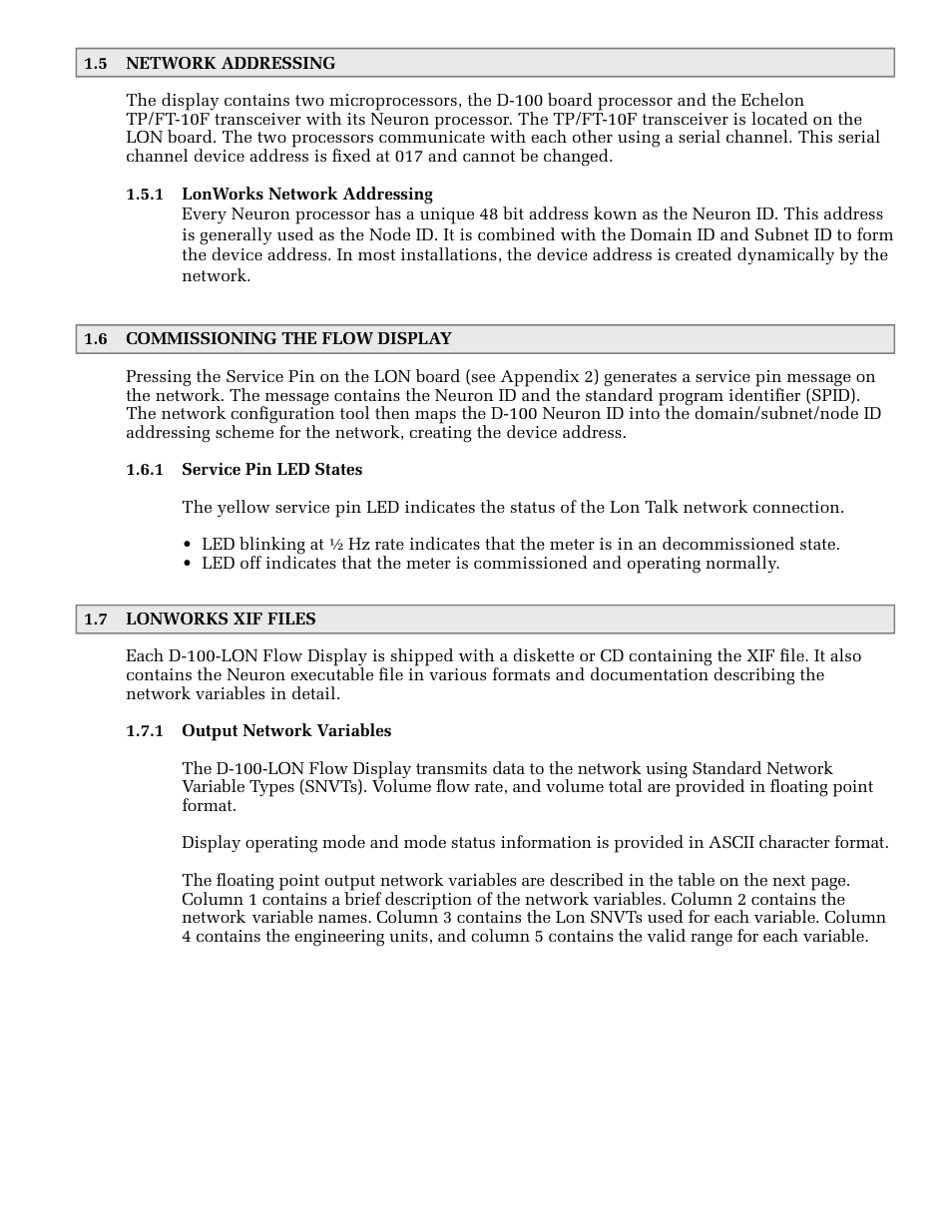 ONICON D-100 LonWorks User Manual | Page 10 / 20