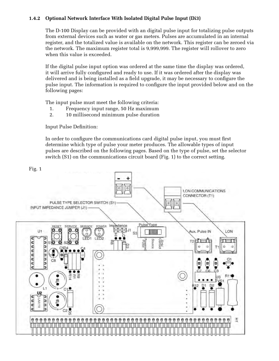 ONICON D-100 LonWorks User Manual | Page 7 / 20