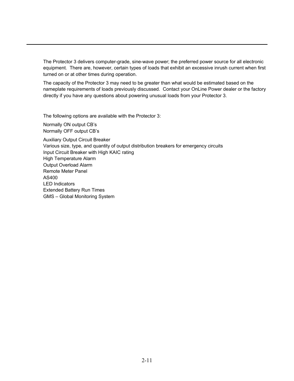 Online power | OnLine Power Protector 3 User Manual | Page 21 / 98
