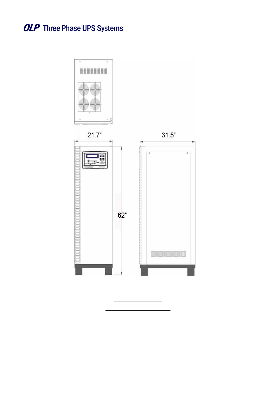 Three phase ups systems 1. system overview | OnLine Power Battery Backup System User Manual | Page 17 / 71
