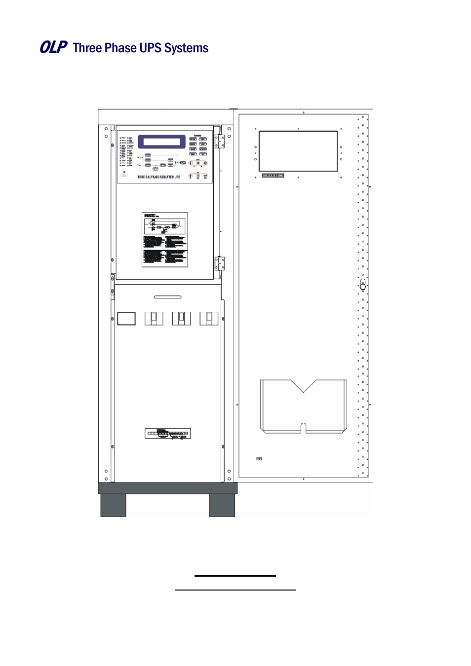 Three phase ups systems 1. system overview | OnLine Power Battery Backup System User Manual | Page 18 / 71