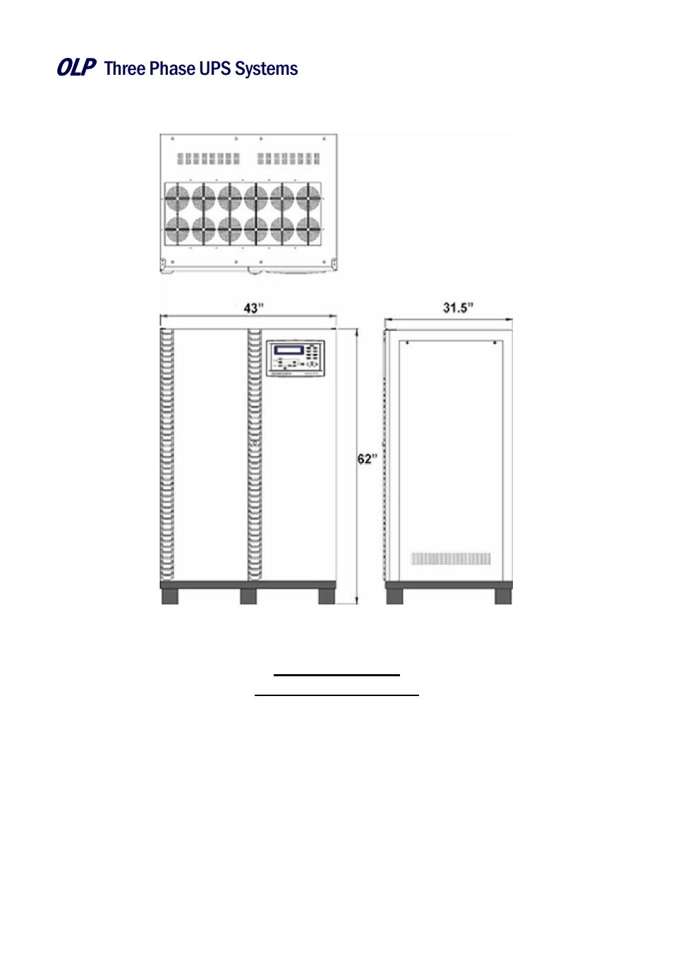 Three phase ups systems 1. system overview | OnLine Power Battery Backup System User Manual | Page 19 / 71