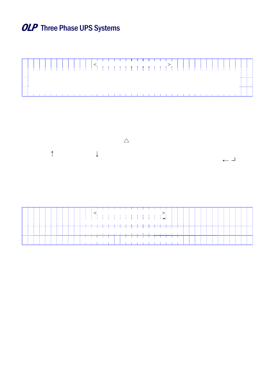 Three phase ups systems 5. lcd display | OnLine Power Battery Backup System User Manual | Page 52 / 71