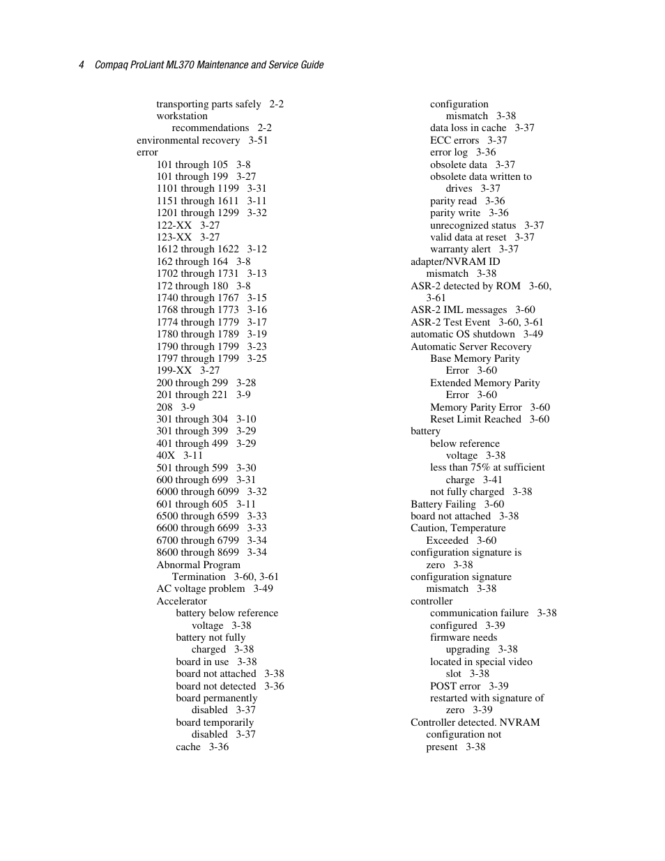 Compaq PROLIANT ML370 User Manual | Page 143 / 152