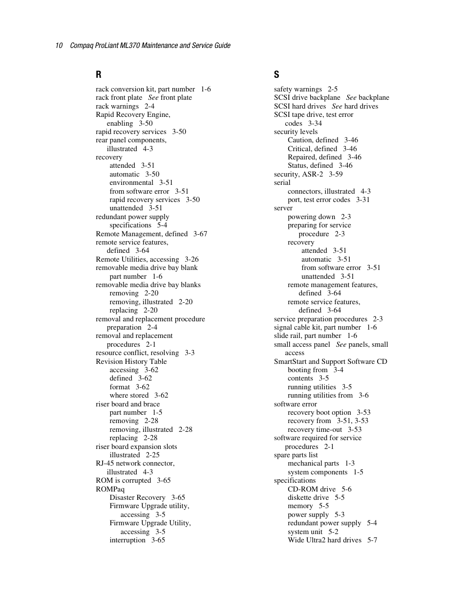 Compaq PROLIANT ML370 User Manual | Page 149 / 152
