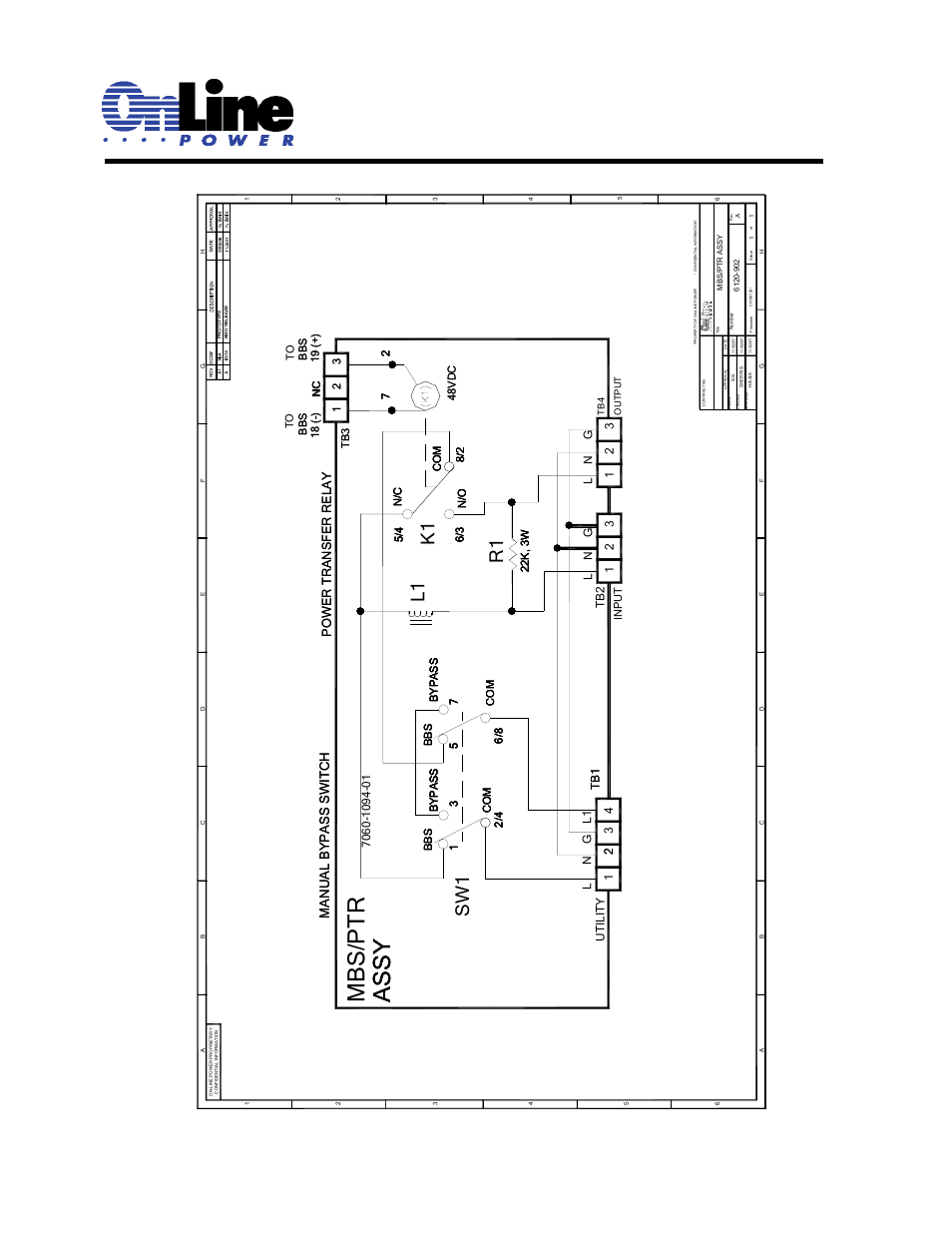 Mbs/ptr ass y ass y | OnLine Power Signal Saver IPC User Manual | Page 104 / 122