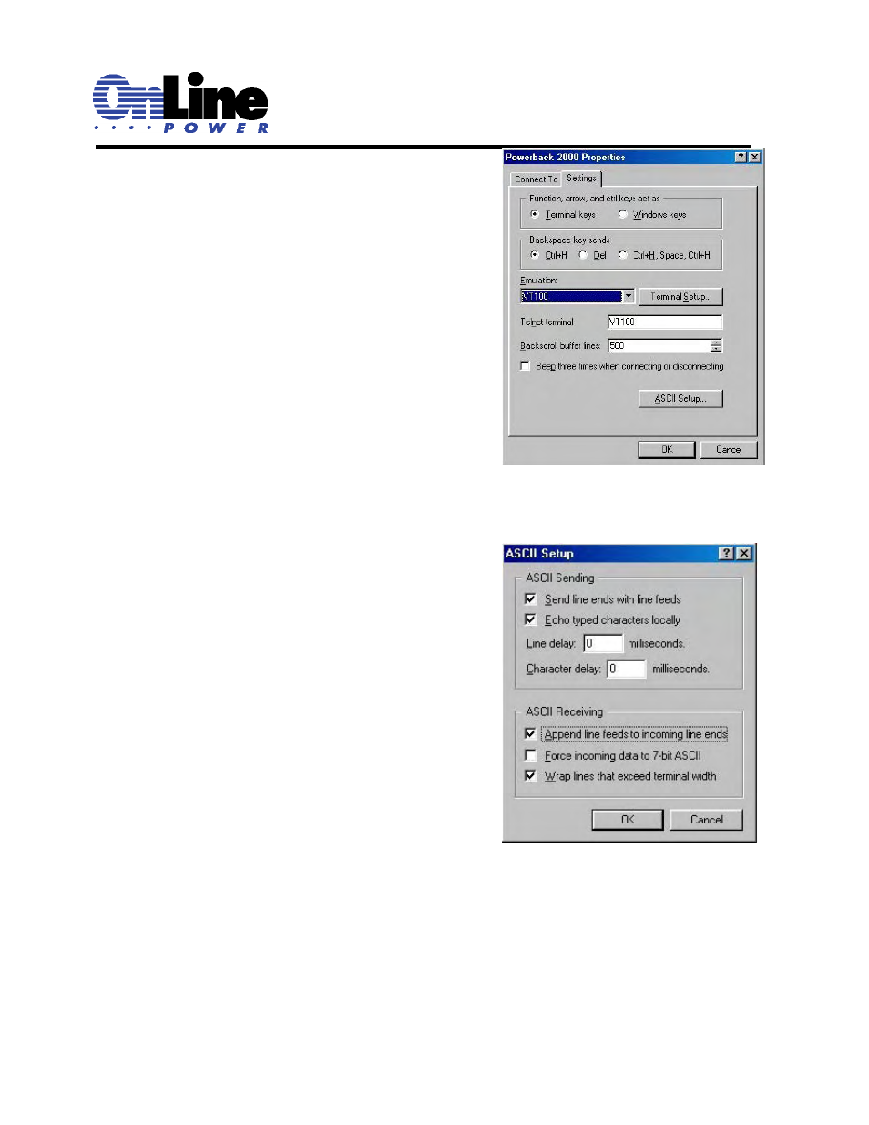 OnLine Power Signal Saver IPC User Manual | Page 63 / 122