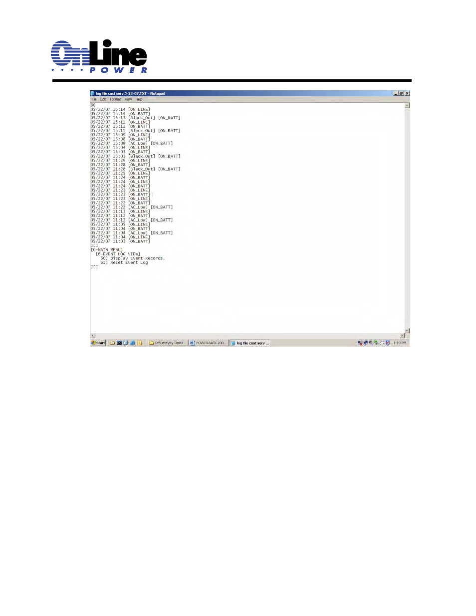 OnLine Power Signal Saver IPC User Manual | Page 77 / 122