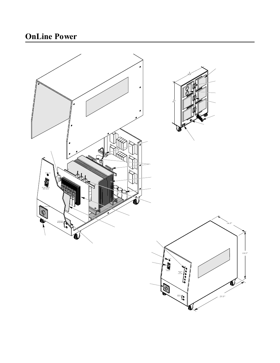 Online power, Constant power 6 component layout illustration 1-5 | OnLine Power Constant Power 3 User Manual | Page 12 / 40