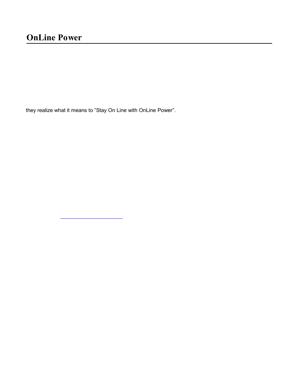 Online power | OnLine Power Constant Power 3 User Manual | Page 2 / 40