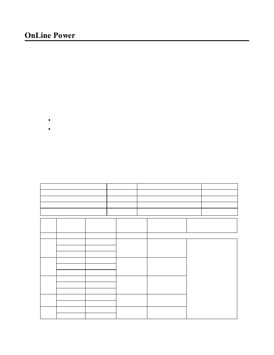 Online power | OnLine Power Constant Power 3 User Manual | Page 20 / 40