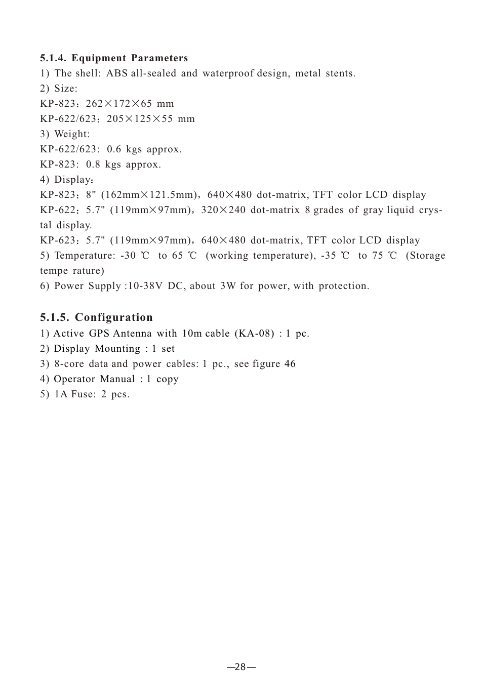 Ò³ãæ 30 | Onwa Marine Electronics KP-823MKII User Manual | Page 30 / 33