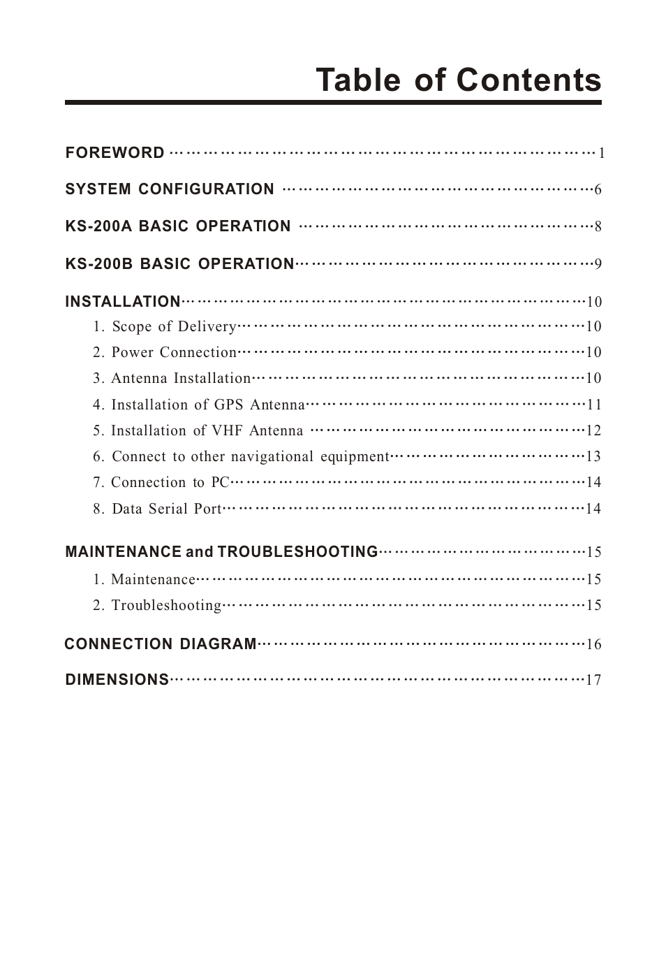 Onwa Marine Electronics KS-200A User Manual | Page 4 / 22