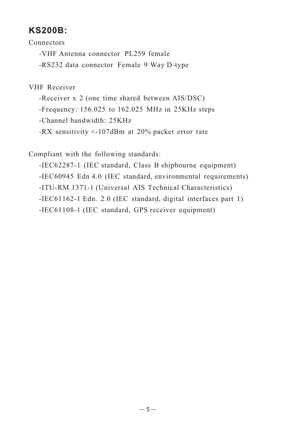 Ò³ãæ 9, Ks200b | Onwa Marine Electronics KS-200A User Manual | Page 9 / 22