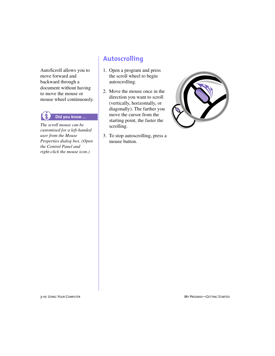 Autoscrolling, Autoscrolling -10 | Compaq 228399-373 User Manual | Page 29 / 73