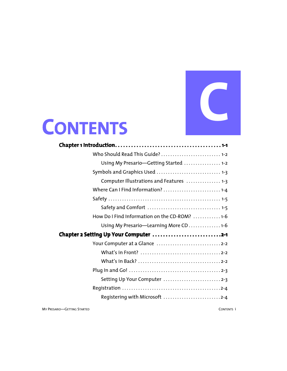 Oon n n nt t t te ee en n n nt t t ts s s s | Compaq 228399-373 User Manual | Page 4 / 73