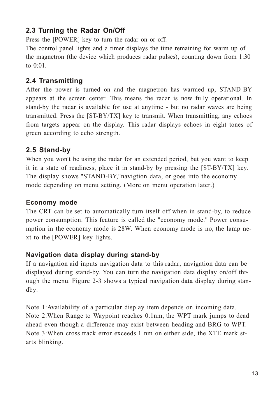 Ò³ãæ 21 | Onwa Marine Electronics KR-1338C v.1 User Manual | Page 21 / 87